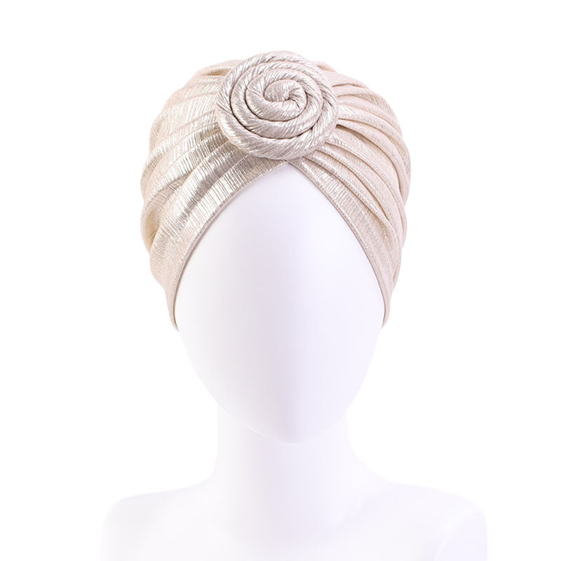 Amazon Retro Floral Fashion Hat, Knotted Ball Turban Hat, Chemotherapy Hat