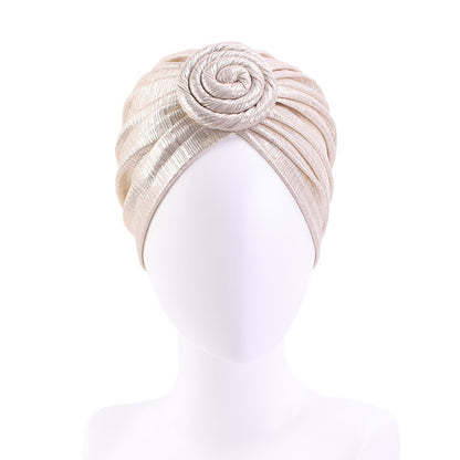 Amazon Retro Floral Fashion Hat, Knotted Ball Turban Hat, Chemotherapy Hat