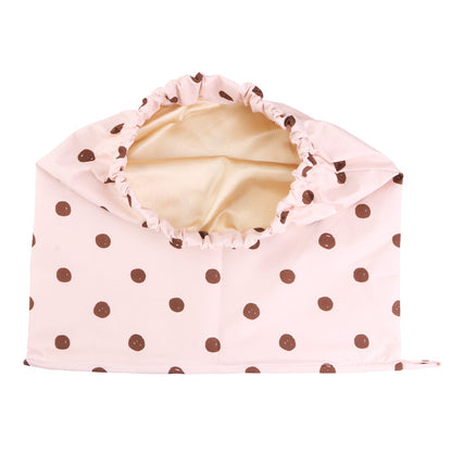 Cross border adult double-layer waterproof shower cap, colored Ding lined sleeping cap, kitchen makeup oil fume hood JDY-529