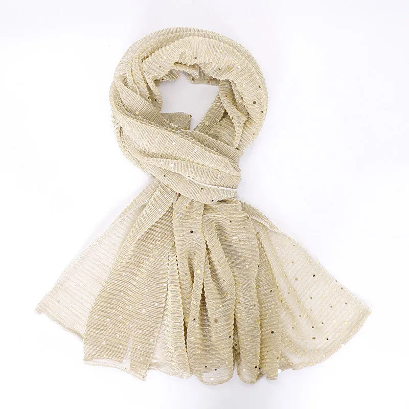 Paillette Chiffon Scarf