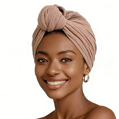 European and American popular knotted headscarf cap ethnic style toe cap headscarf pleated Indian hat JDT-421A