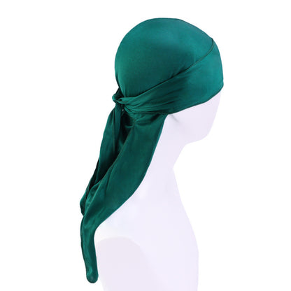 Foreign trade hat imitation silk pirate hat bag turban hat hip-hop Cape hat can be customized LOGO printing