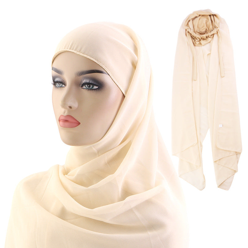 Cross-Border Spring and Summer Style Breathable Women's Headscarf and Hat Combo Jdt-31-1A