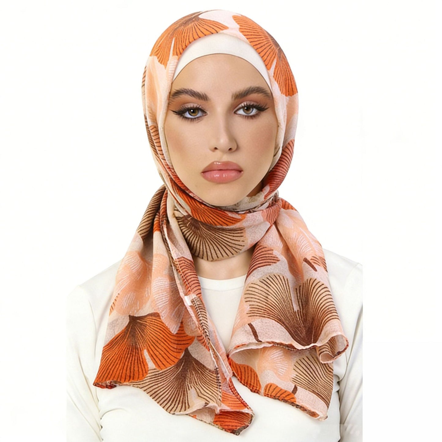 Spring and Autumn New Style Bali Yarn Printed Headscarf, Paris Yarn Beach Wrap Headscarf Hat Jdwj-24F