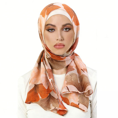 Spring and Autumn New Style Bali Yarn Printed Headscarf, Paris Yarn Beach Wrap Headscarf Hat Jdwj-24F
