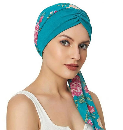 Cross-Border Custom Chiffon Ribbon Outdoor Beach Headscarf Professional Headscarf Factory Custom-Made According to Sample Jdt-456C