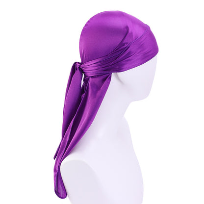 Foreign trade hat imitation silk pirate hat bag turban hat hip-hop Cape hat can be customized LOGO printing