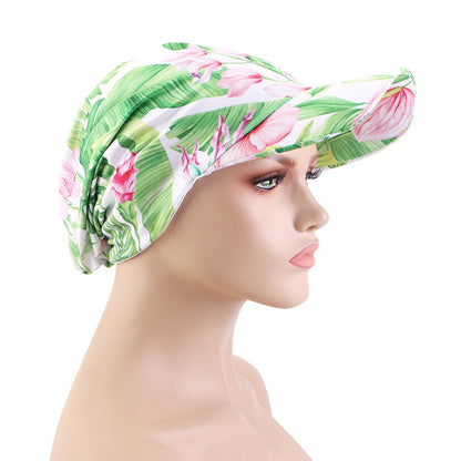 New Spring and Summer Printed Brimmed Baseball Cap for Outdoor Travel and Sun Protection, Head-Covering Cloth Hat Jdt-234K