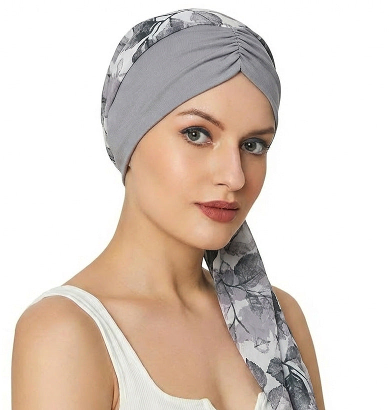 Cross-Border Custom Chiffon Ribbon Outdoor Beach Headscarf Professional Headscarf Factory Custom-Made According to Sample Jdt-456C