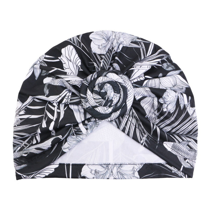European and American New Style Snail-Patterned Headscarf Hat, African-Style Printed Clothing Hat Jdt-342F