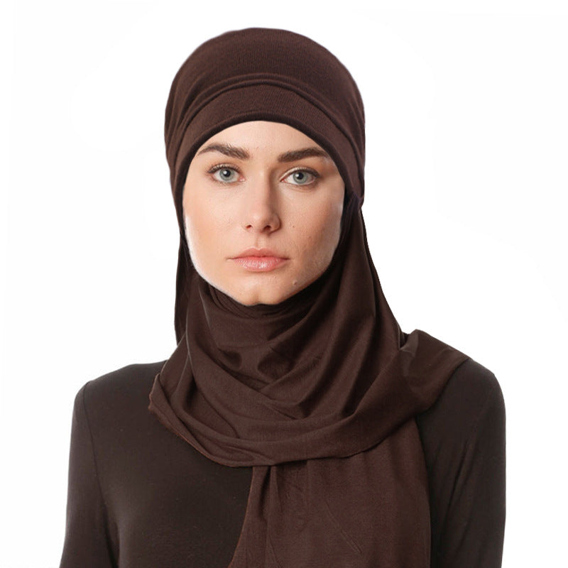 European and American autumn and winter popular imitation cashmere hat brim, hood, scarf, integrated headscarf, JDU-103A