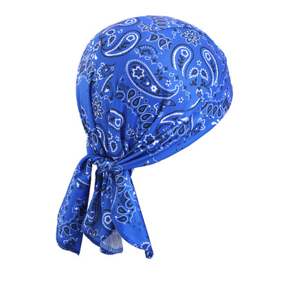New Cashew Flower Pirate Hat Headscarf Hat Street Dance Strap Headband Cap Strap Riding Hat JDD-09G