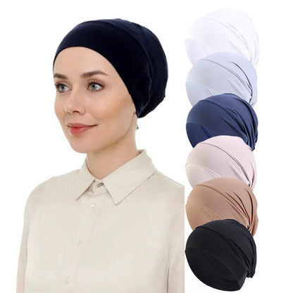 Cross-border supply of ethnic-style elastic turf cap base cap chemotherapy cap baotou hair care cap JDT-485