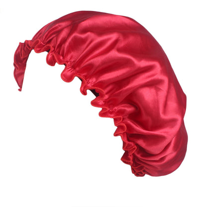 Satin lace nightcap women's round cap hair care CAP Beauty hair cap TJM-250