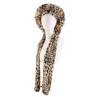 New European and American Style Long Elastic Ice Silk Hair Cap for Women, Suitable for Braided Hair and Care, Model Jdb-522A