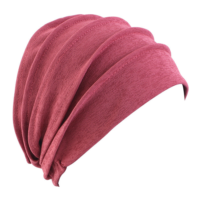 Amazon high quality supply Women's pullover cap chemotherapy cap nightcap hair loss hat TJM-267