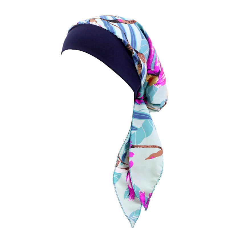 Cross Border Hat Stretch Wide Rim Nightcap Headwear Hair Care Hat JDT-329C