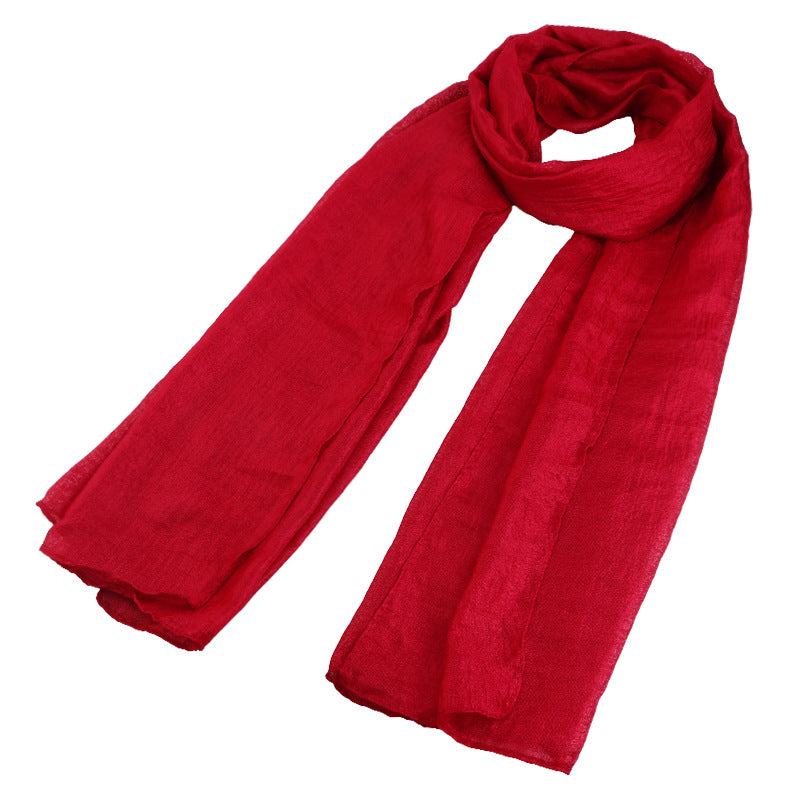 Spring and Autumn New Linen Cloak, Scarf, Headband, Hat, Headband, Cotton Scarf JDWJ-24H