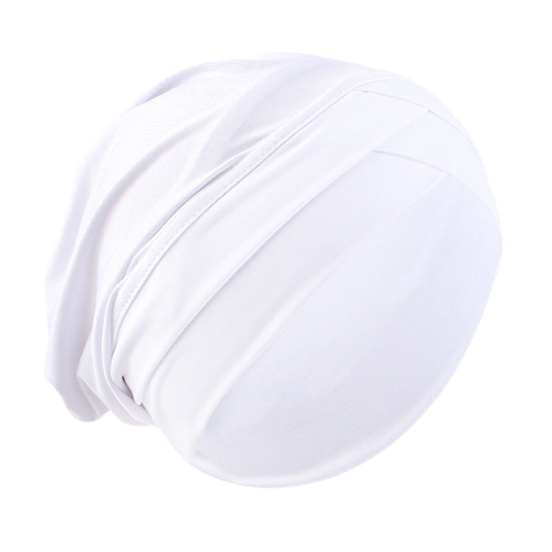 Cross-border supply of double cross elastic turgear hat ethnic wind base cap chemotherapy hat JDT-476