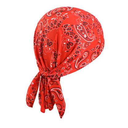 New Cashew Flower Pirate Hat Headscarf Hat Street Dance Strap Headband Cap Strap Riding Hat JDD-09G