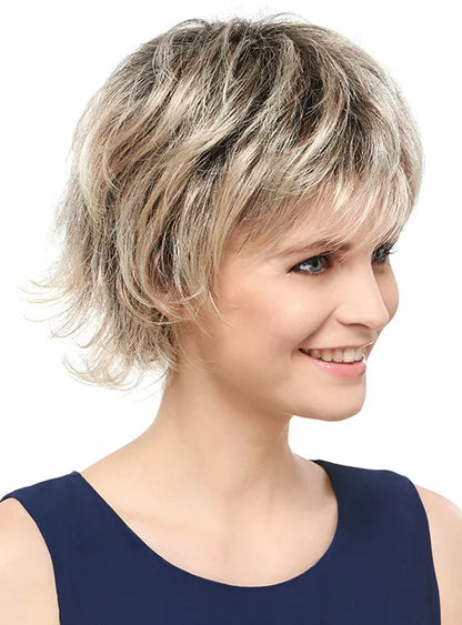 COSCOSS? Glamorous Short Wavy Capless Synthetic Wig 6 Inches