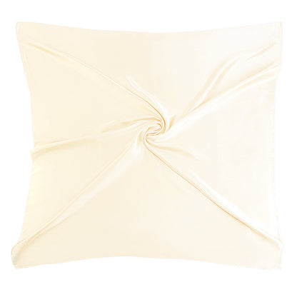 New Amazon Satin Square Scarf, Imitation Silk Pure Color Head Scarf, Ethnic Style Turban Hat Jdwj-28B