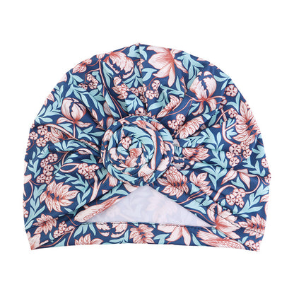 New Bohemian style snail plate flower headscarf hat, toe cap, printed clothing hat JDT-342F