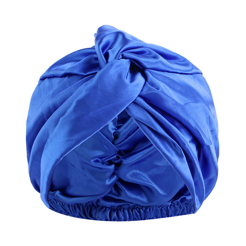 Imitation Silk Nightcap Twisted Headwear Hat Ethnic Style Baotou Hat Indian Hat TJM-473