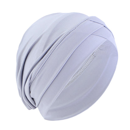 Cross-border supply of double cross elastic turgear hat ethnic wind base cap chemotherapy hat JDT-476