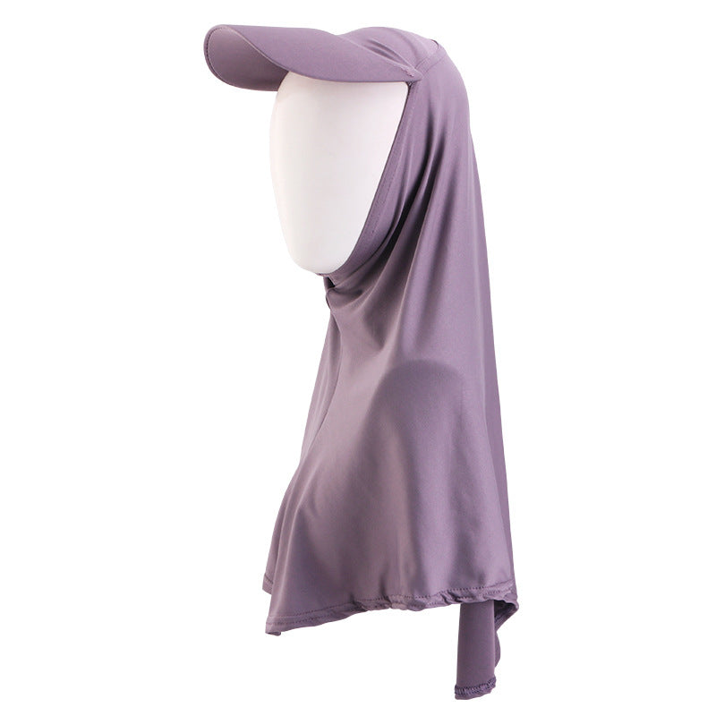 Spring and Summer Style Hat with Brim and Turban, Outdoor Sunshade Hat with Turban, Head Wrap Hat, Jdt-513