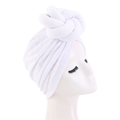 Amazon New Solid Color Ethnic Bag Head Cap Stereo Twist Ball Head Cap Indian Cap JDT-41A