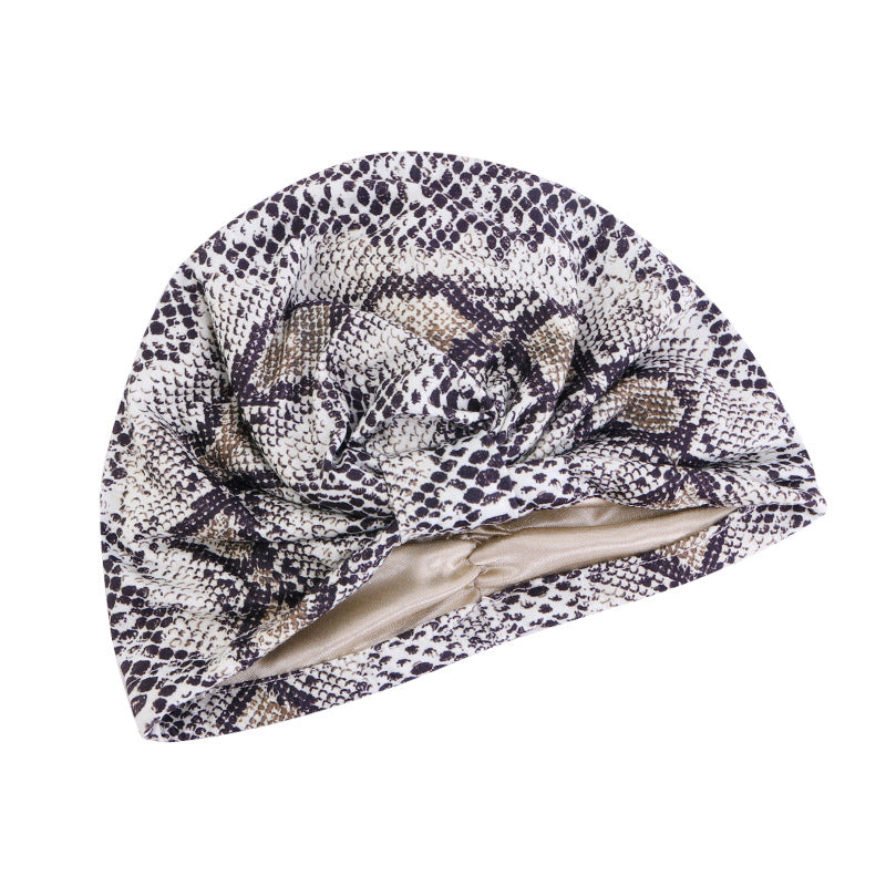 Cross-Border Elastic Hat, Double-Layer Knotted Head Wrap Hat, Yoga Chemotherapy Hat, Amazon Tjm-410