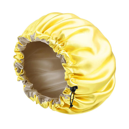 European and American popular adjustable chemotherapy cap shower cap double-sided perm cap Amazon double-layer colored sleeping cap