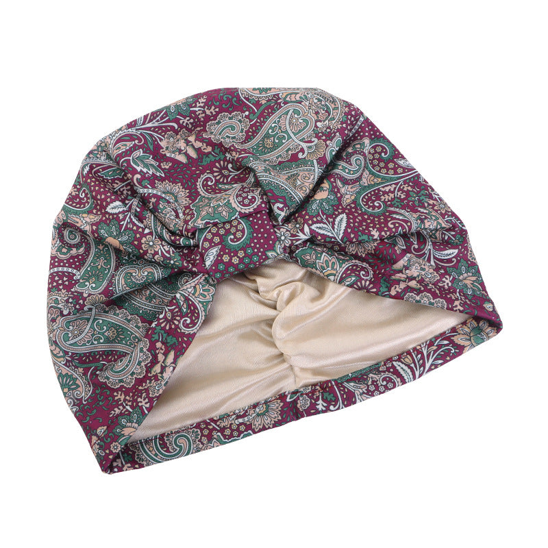 Cross-Border Elastic Hat, Double-Layer Knotted Head Wrap Hat, Yoga Chemotherapy Hat, Amazon Tjm-410
