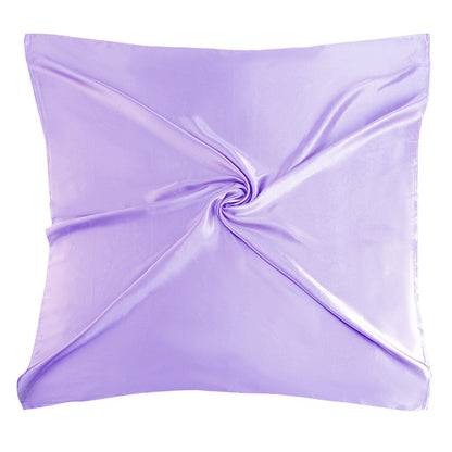New Amazon Satin Square Scarf, Imitation Silk Pure Color Head Scarf, Ethnic Style Turban Hat Jdwj-28B
