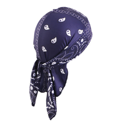 Cashew Flower Stretch Pirate Hat Hip-Hop Hip-Hop Hair Care Bag Headscarf Amoeba Strap Headscarf Hat JDD-09D