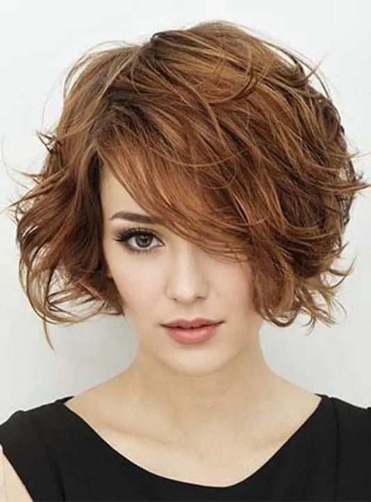New Arrival Short Wavy Synthetic Capless Wig 8 Inches
