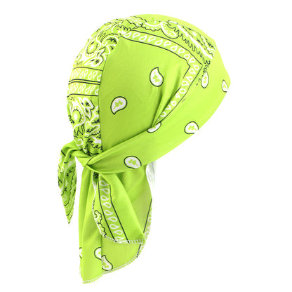 Stretch Cloth Amoeba Cashew Pirate Hat Hip Hop Street Dance Ribbon Baotou Hat Ethnic Hat JDD-09B