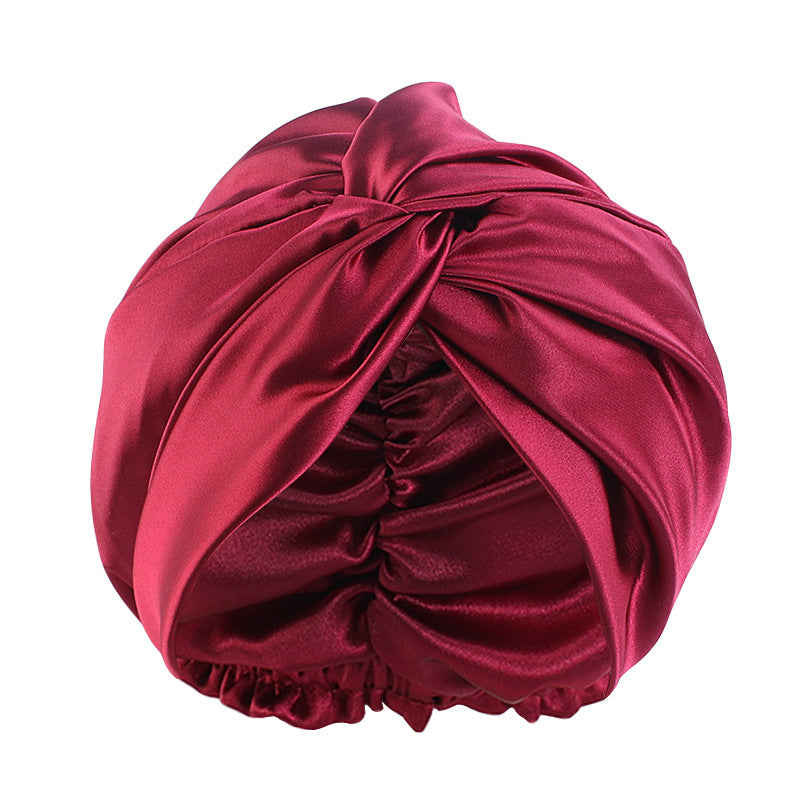 Imitation Silk Nightcap Twisted Headwear Hat Ethnic Style Baotou Hat Indian Hat TJM-473