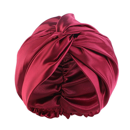 Imitation Silk Nightcap Twisted Headwear Hat Ethnic Style Baotou Hat Indian Hat TJM-473