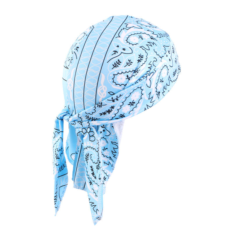 Cashew Flower Stretch Pirate Hat Hip-Hop Hip-Hop Hair Care Bag Headscarf Amoeba Strap Headscarf Hat JDD-09D
