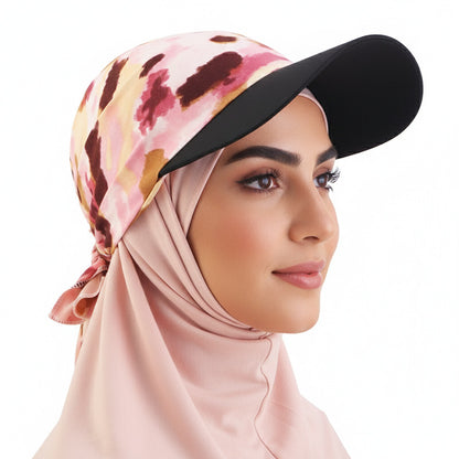 New spring and summer camouflage hat with duckbill brim, outdoor travel sunshade handkerchief, wrapped cloth hat JDT-234M