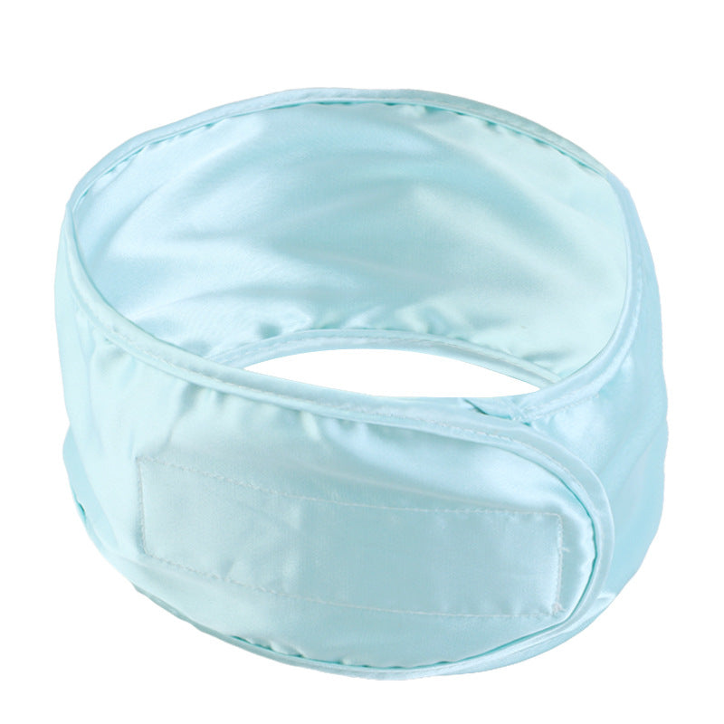 Imitation Silk Adjusting Hair Band Makeup Wash Headband Home Hair Care Headgear Ring Velcro JDF-01A