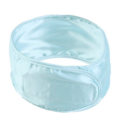 Imitation Silk Adjusting Hair Band Makeup Wash Headband Home Hair Care Headgear Ring Velcro JDF-01A