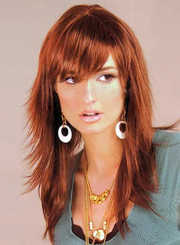 Elegant Long Straight Fluffy Capless 18 Inches Synthetic Hair Wig