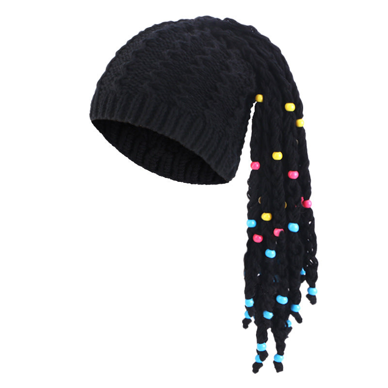 Autumn and Winter Handmade Braided Hat for Cosplay Festival Activities, Warm Headscarf Hat, Head Wrap, Pullover Hat