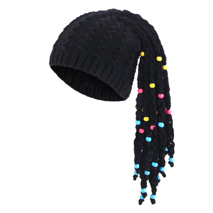 Autumn and Winter Handmade Braided Hat for Cosplay Festival Activities, Warm Headscarf Hat, Head Wrap, Pullover Hat