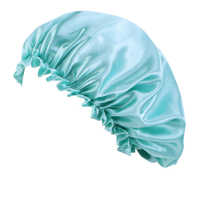 Satin lace nightcap women's round cap hair care CAP Beauty hair cap TJM-250