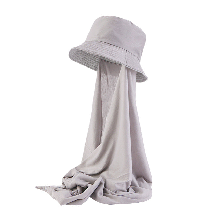 Summer ethnic hat basin hat scarf integrated hat sun-proof fisherman hat scarf toe cap JDPM-58