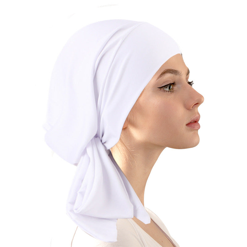 Cross-Border Supply Elastic Streamer Headscarf Hat, Head Wrap Hat, Base Hat, Chemotherapy Hat Jdt-31A
